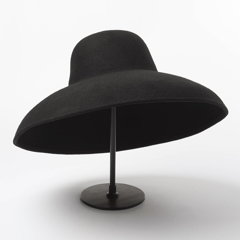 คลาสสิกขนาดใหญ่ผ้าขนสัตว์กว้าง - Hat Floppy Wide บทวิจารณ์และราคา