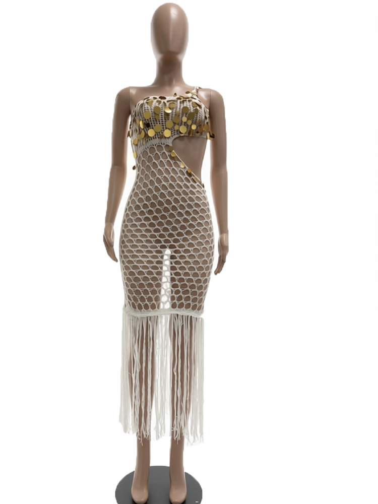 ชุดเดรสชายหาดโครเชต์ตาข่ายเซ็ก - Cover Up Kaftan บทวิจารณ์และราคา