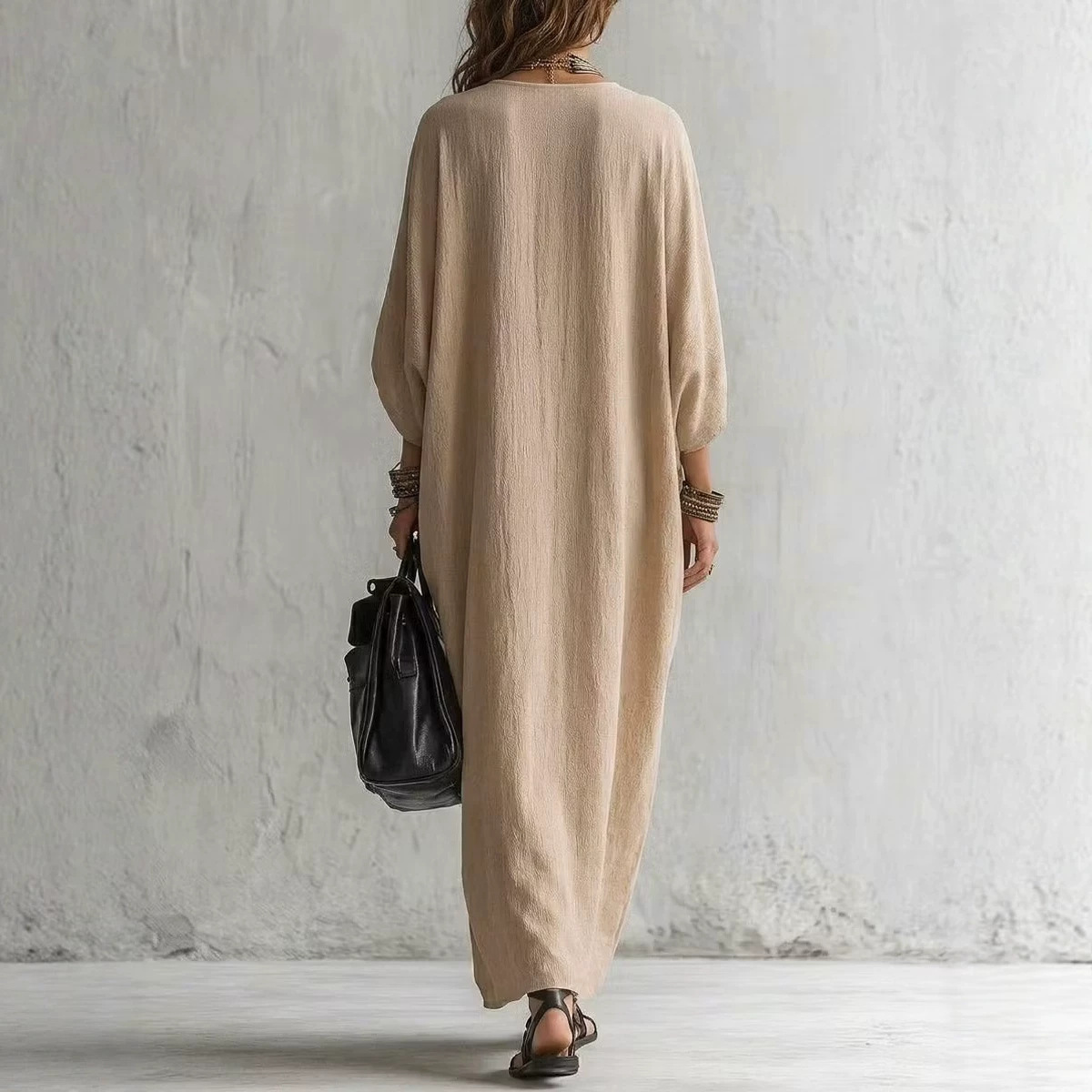 ชุดเดรสยาวสไตล์โบโฮสำหรับผู้หญ - Cover Up Kaftan บทวิจารณ์และราคา