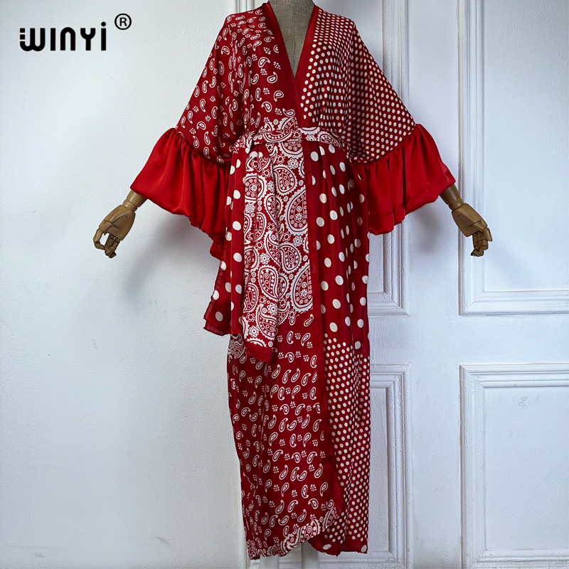 ชุดคลุมกิโมโนฤดูร้อน WINYI สำห - Cover Up Kaftan บทวิจารณ์และราคา