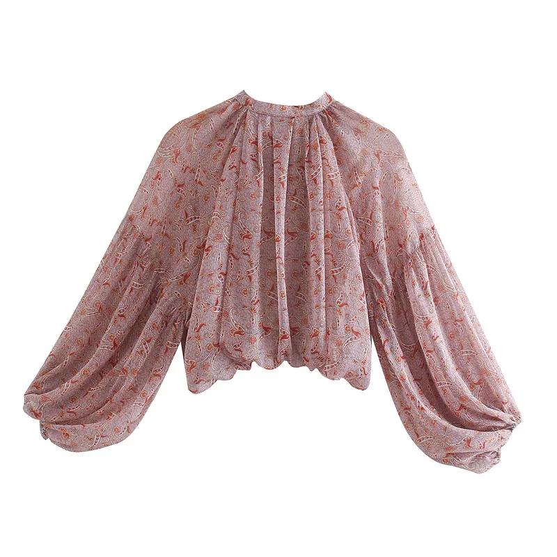Teelynn เสื้อเบลาส์แขนยาวพองสำ - Romper Floral Print บทวิจารณ์และราคา