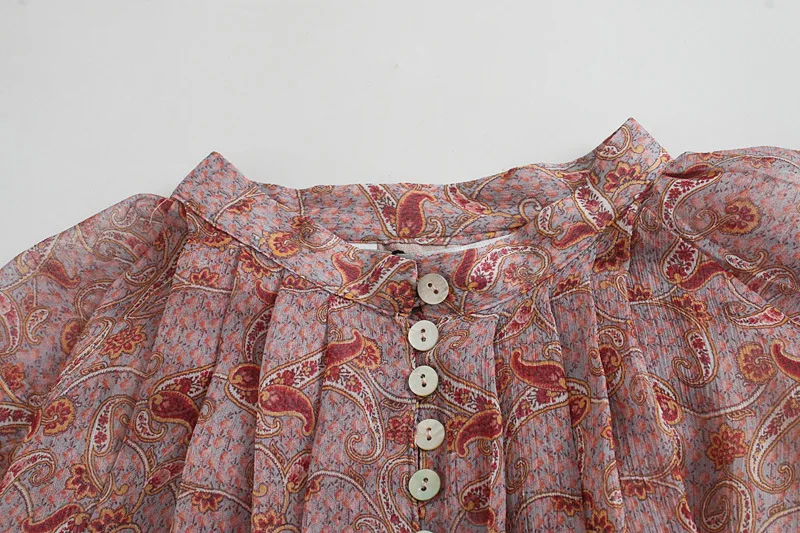 Teelynn เสื้อเบลาส์แขนยาวพองสำ - Romper Floral Print บทวิจารณ์และราคา