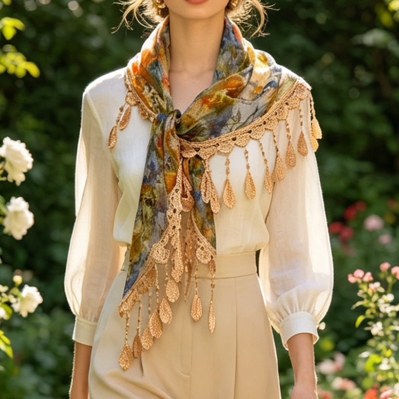 ผ้าพันเอวลายดอกไม้สไตล์วินเทจ  - Cover Up Kaftan บทวิจารณ์และราคา