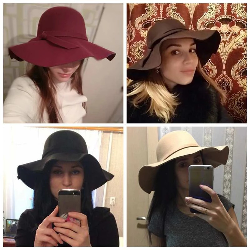 หมวกทรงโดมสีขาวสำหรับสุภาพสตรี - Hat Floppy Wide บทวิจารณ์และราคา