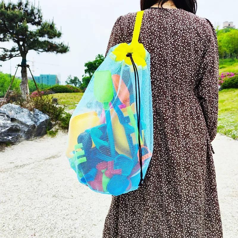 กระเป๋าเก็บของชายหาดแบบตาข่ายพ - Tote Bag Beach บทวิจารณ์และราคา