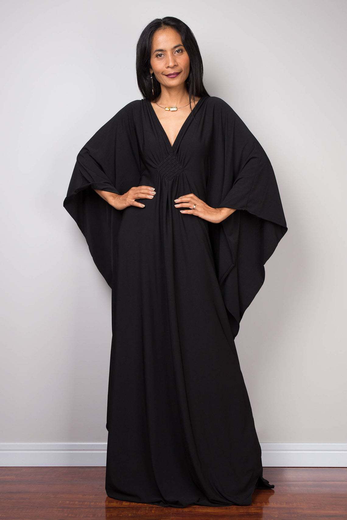 ชุดคลุมชายหาดสีพื้นสำหรับผู้หญ - Cover Up Kaftan บทวิจารณ์และราคา