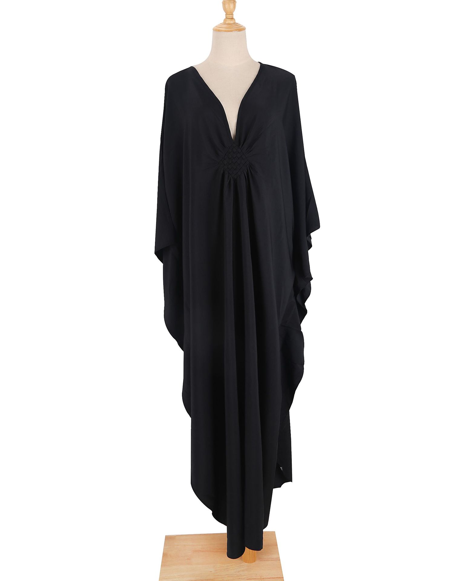 ชุดคลุมชายหาดสีพื้นสำหรับผู้หญ - Cover Up Kaftan บทวิจารณ์และราคา