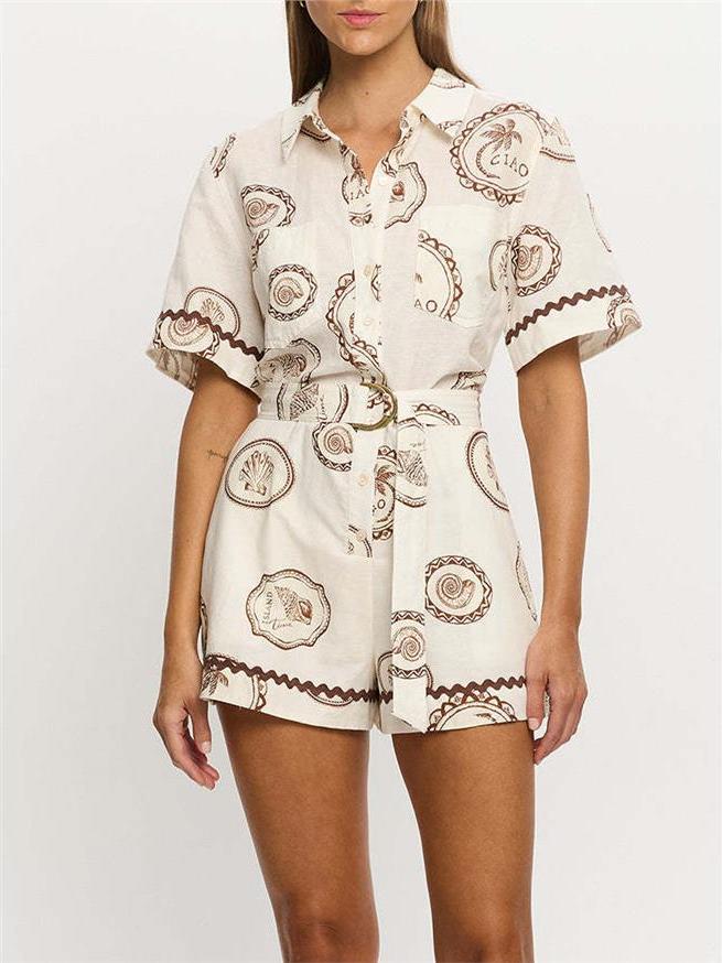 เดรสเชิ้ตผ้าลินินพิมพ์ลายดอกไม - Linen Dress Wrap บทวิจารณ์และราคา