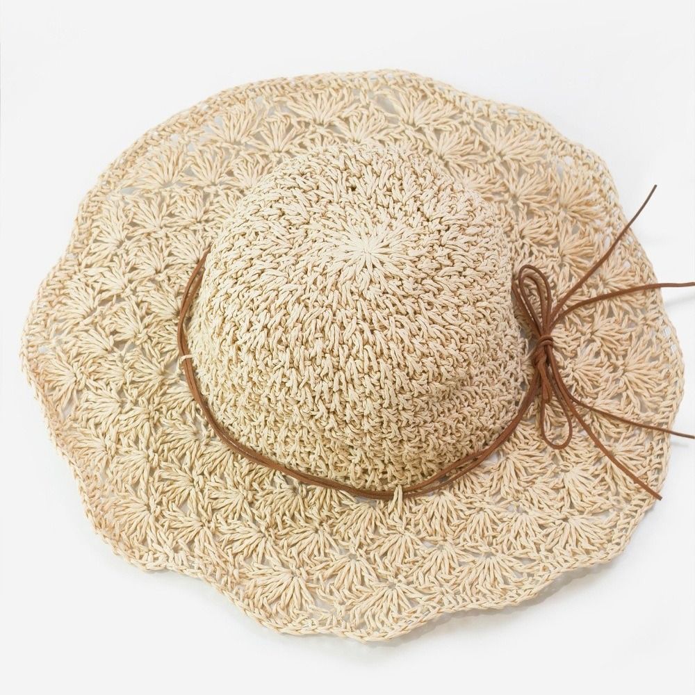 หมวกสานโครเชต์ปีกกว้างพับได้ ป - Hat Floppy Wide บทวิจารณ์และราคา
