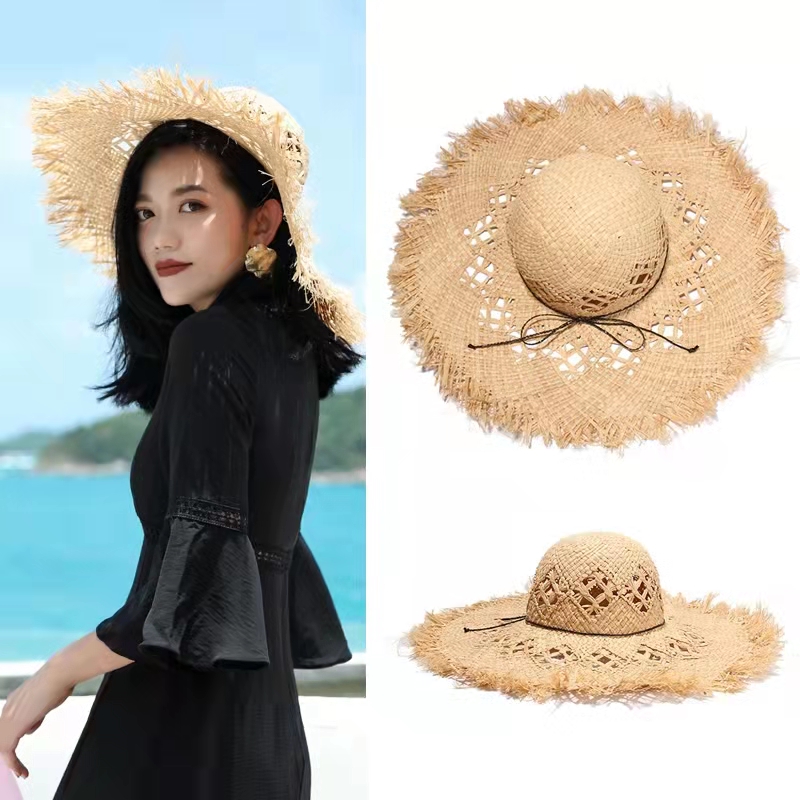 ผู้หญิงใหม่ฤดูร้อนธรรมชาติ Raf - Hat Floppy Wide บทวิจารณ์และราคา