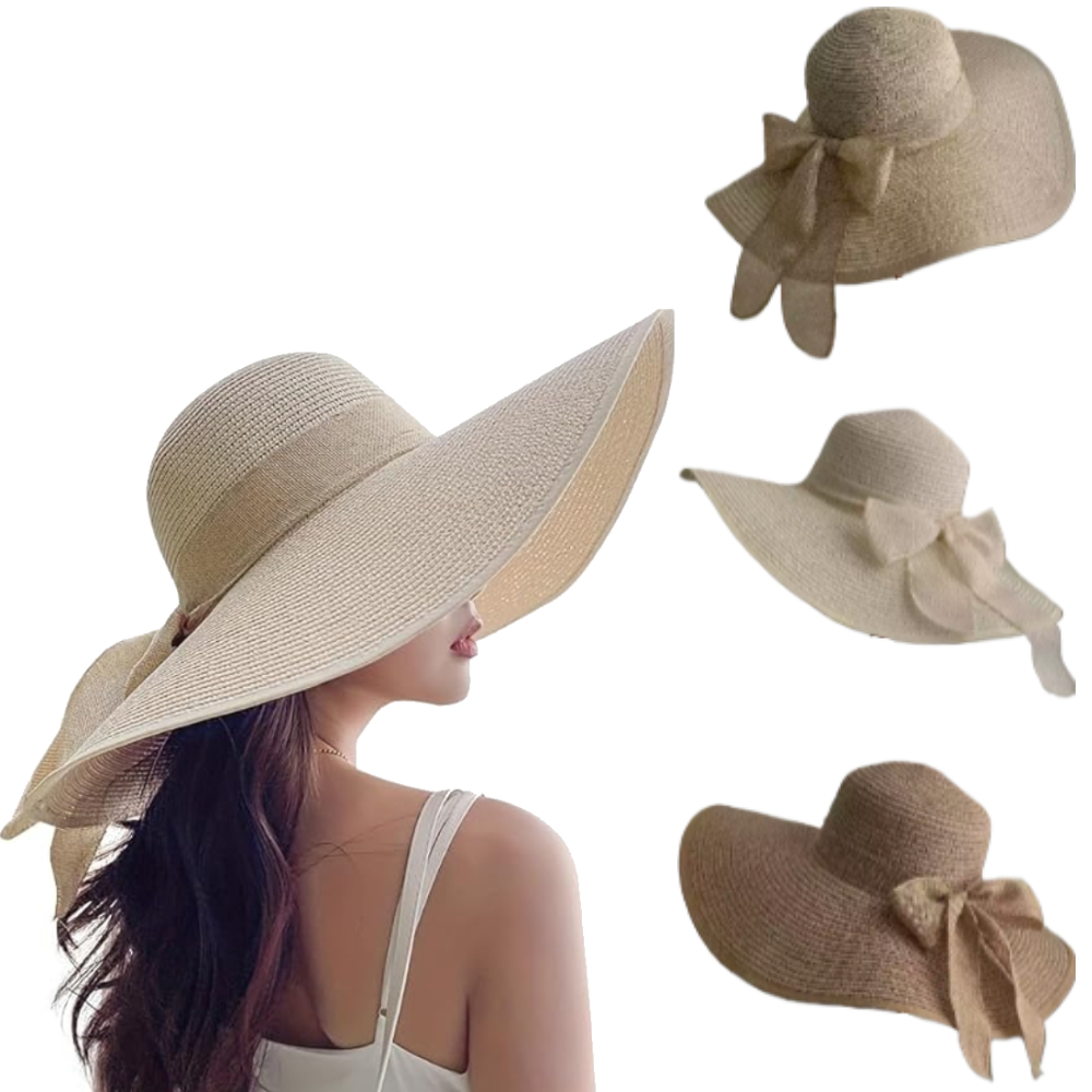 หมวกสานปีกกว้างสำหรับผู้หญิง ห - Hat Floppy Wide บทวิจารณ์และราคา