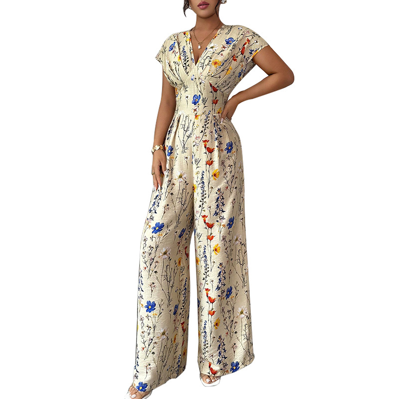 เสื้อผ้าผู้หญิงฤดูร้อน แขนสั้น - Romper Floral Print บทวิจารณ์และราคา