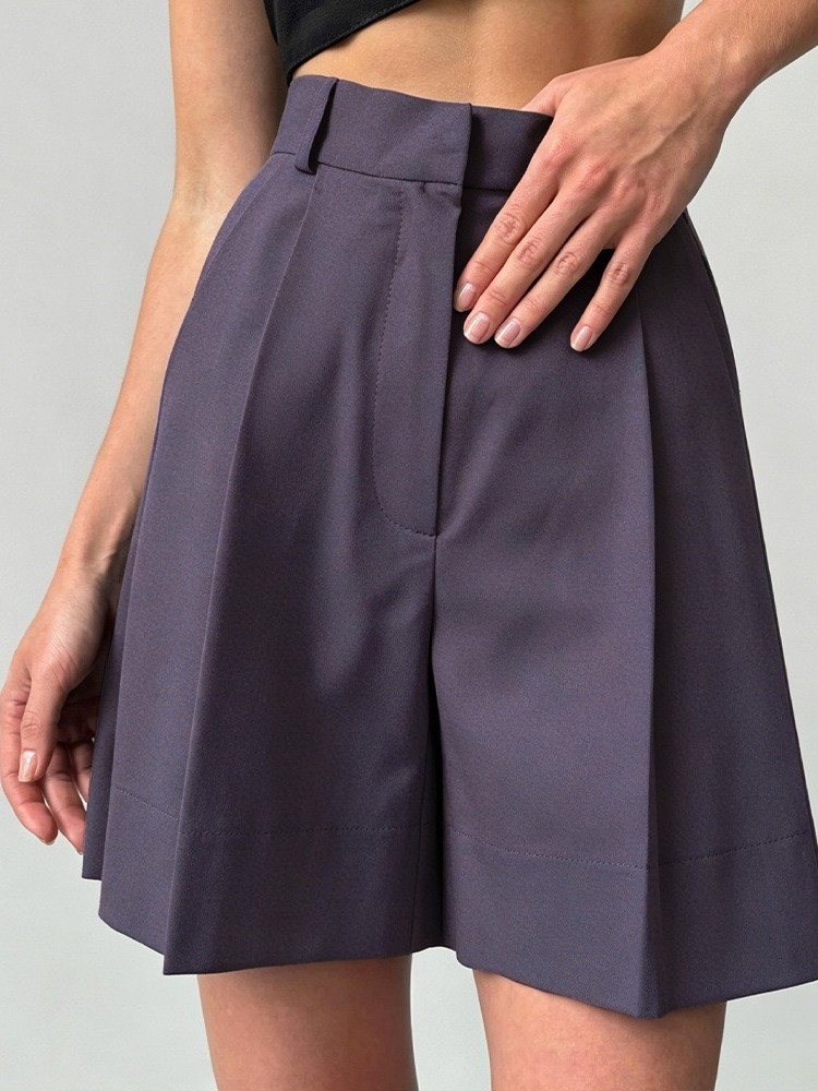 กางเกงขาสั้นผ้าลินินทรงหลวมเอว - Linen Pant Wide บทวิจารณ์และราคา