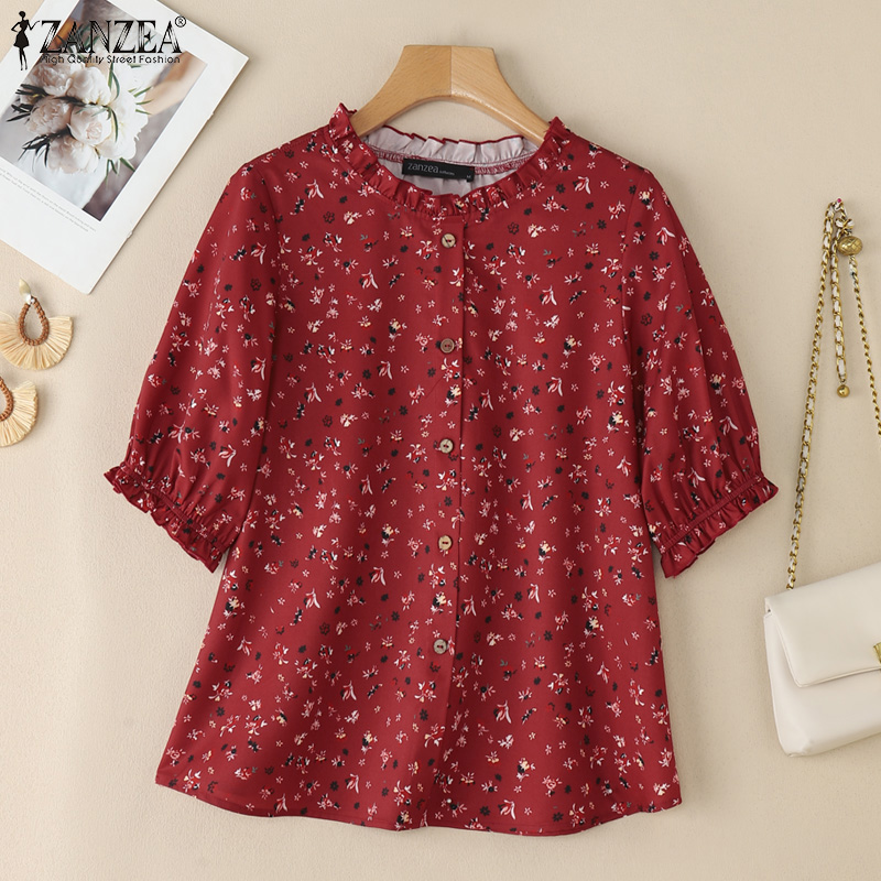 2026 ZANZEA ฤดูร้อนเสื้อพิมพ์ล - Romper Floral Print บทวิจารณ์และราคา