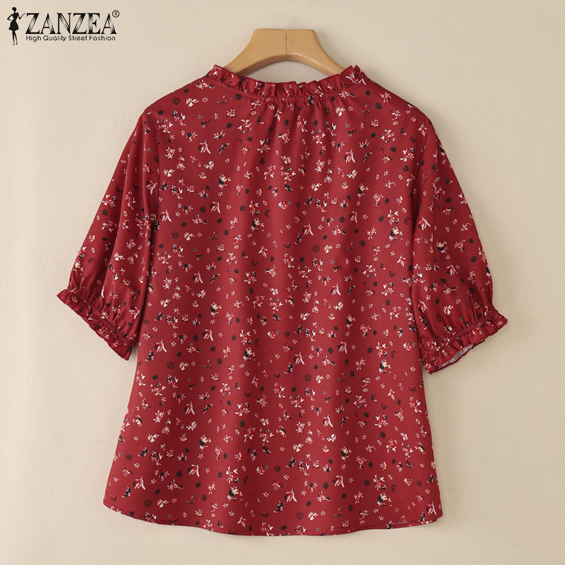 2026 ZANZEA ฤดูร้อนเสื้อพิมพ์ล - Romper Floral Print บทวิจารณ์และราคา