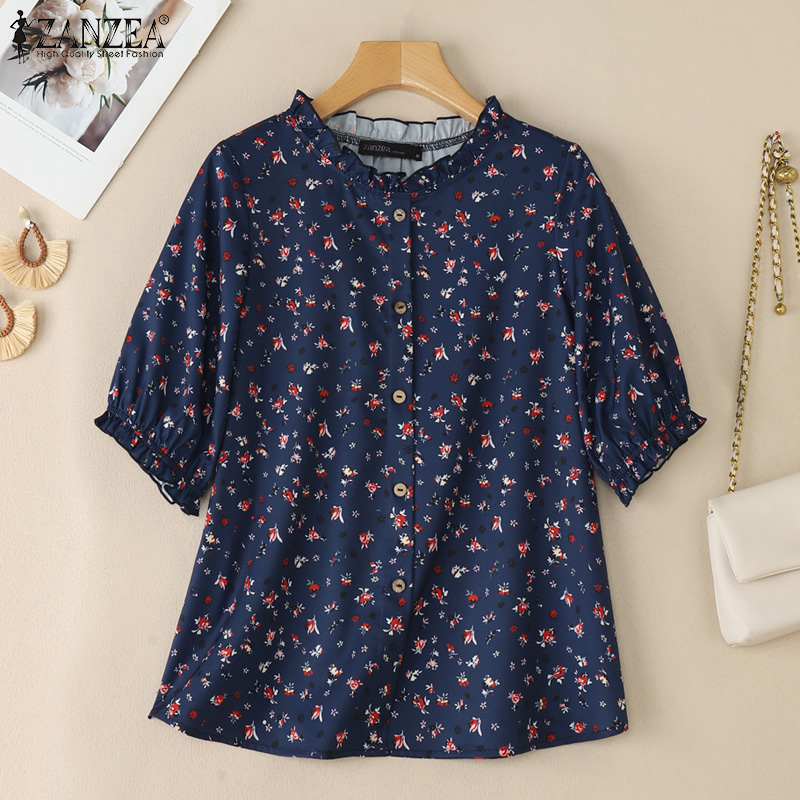2026 ZANZEA ฤดูร้อนเสื้อพิมพ์ล - Romper Floral Print บทวิจารณ์และราคา
