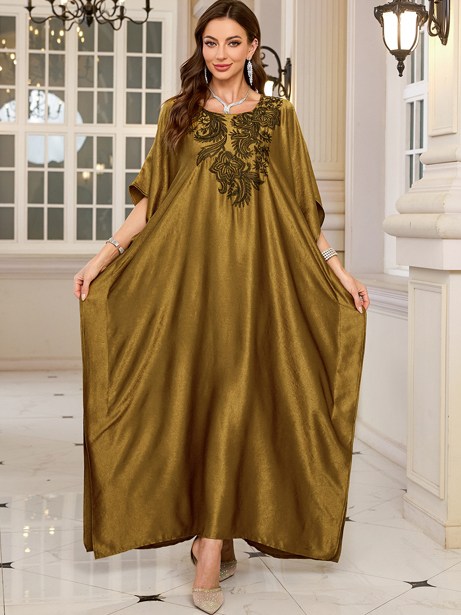 ชุดคาฟทันปักลายสำหรับผู้หญิง ไ - Cover Up Kaftan บทวิจารณ์และราคา